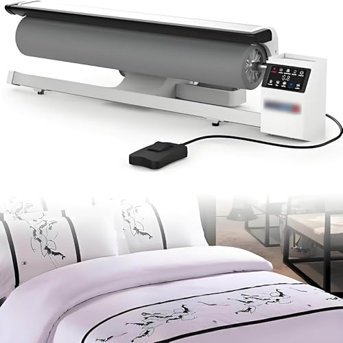 XDLYWUZIQ Fer à Repasser à Vapeur Rotatif Professionnel - Machine à Repasser à Vapeur Continue, Conçue pour Les Draps, Les Taies d'oreiller, Les Serviettes Et Presque Tous Les Textiles Plats