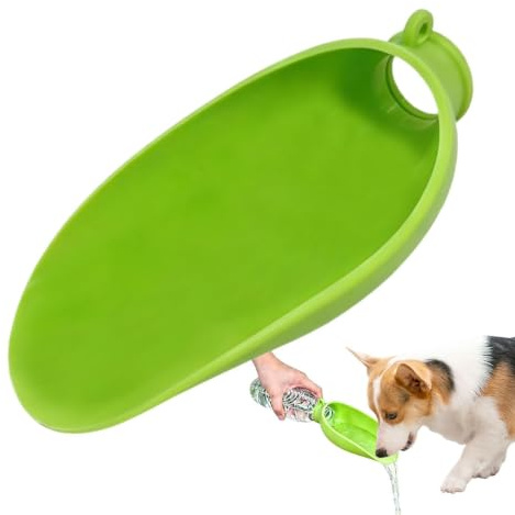Dispensador de Agua para Botella de Perro - Fuente de Agua portátil de Silicona para Suministros para Mascotas | Cuenco de Plegable Universal sin Bigotes con de Botella | Senderismo Waters
