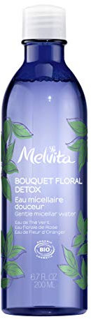 Melvita - Acqua Micellare - Bouquet Floreale - Struccante Delicato per Pelle Sensibile - Senza Alcool né Profumo - Composto da Ingredienti Naturali - 200 ml