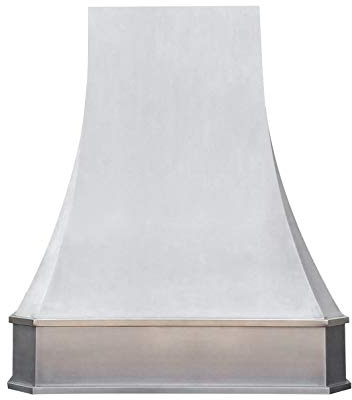 Stainless Steel Range Hood Wall Mount 30'' W,39'' H, CT Copper Tailor Custom Handmade Metal Kitchen Vent Hood, With 4-Speed Exhaust Fan & LED Light,SH3