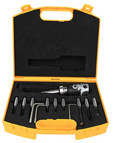 Utensili per la foratura C20-F1-12 9PCS Set di frese con codolo per testa per alesare Kit di punte per trapano per alesatura in acciaio al carbonio Kit di utensili per fresatura CNC ad alta durezza pe