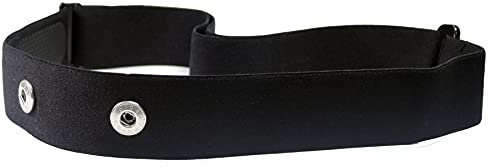 Heart Rate Monitor Replacement Chest Strap, Black Size S - XL Belt | Compatible with: Garmin HRM Dual, Wahoo TICKR, Polar H7, CARDIOSPORT
