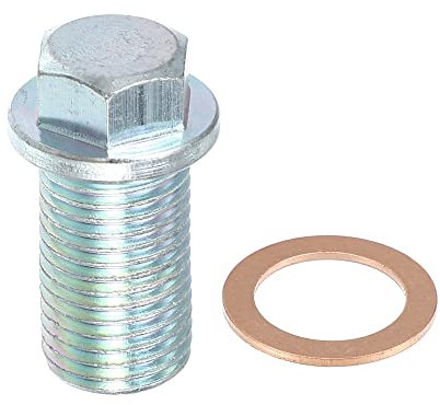 A ABSOPRO Tappo Coppa Olio Motore M14x1.5 Motore Olio Scarico Tappo Vite per per Mercedes-Benz Argento Tono