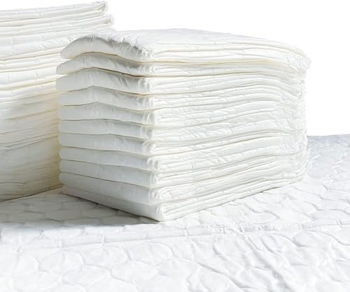 Einweg-Wickelunterlage für Babys, 60 x 60 cm, 100 Stück, 4 Packungen | Wickelunterlagen für Babys, Wickeltisch Auflage, Baby Unterlage, saugfähige Babyunterlagen