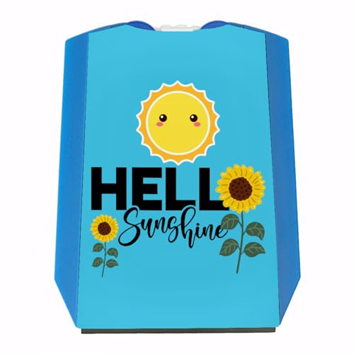 Gute Laune Parkscheibe mit Spruch Hello Sunshine EIN dekoratives Accessoire für Dein Auto Sonne Sonnenblumen Eiskratzer