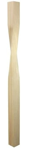 Jackson Woodturners Oak Square Twist Newel Post 90mm 1500mm