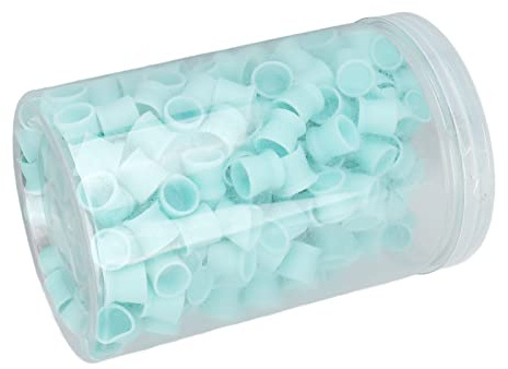 Jauarta Tattoo Ink Cups, Mixed Tattoo Ink Cups Food Grade Silicona Multiusos Desechables Tattoo Pigment Cups para Suministros de Tatuaje 300pcs (Azul)