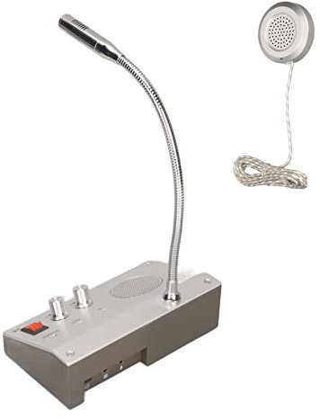 di Altoparlanti da Finestra, Microfono Citofono a Doppia Via Argento di Citofono Wireless a Controllo Automatico, di Citofono Pure Sound per Banca,
