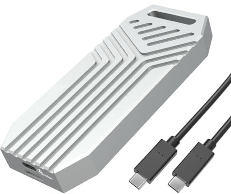 ISHEEP NVMe 40 Gbps Ultra Speed SSD Gehäuse – kompatibel mit USB 4.0, M.2-Gehäuse aus Aluminium für SSD M-Key & B+M-Key 2280 – unterstützt Thunderbolt 4, USB-Typ C 3.2/3.1/3.0 – Modell K1695.