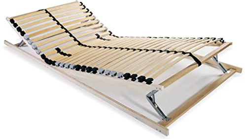 ZQQLVOO Bettgestell Familienbett Palettenbett Lattenrost mit 28 Lamellen 7 Zonen 70 x 200 cm
