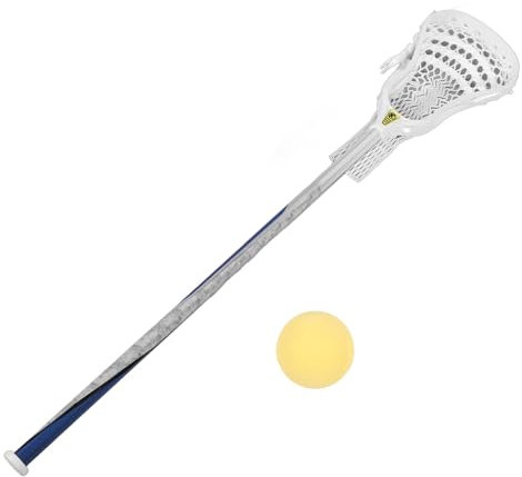 SPYMINNPOO Lacrosse Stick Set f¨¹r Jungen, 76,2 cm mit Ball, Outdoor Team Sportausr¨¹Stung, Verbessert die Hand Auge Koordination, Team Sportspieler Ausr¨¹Stung (schwarzes Netz)