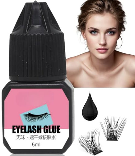 Xinyig Waterproof Eyelash Extension Glue, Individual & Cluster Lash Glue, Long-Lasting & Waterproof, Black Bond & Seal, Lash Gel