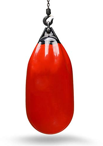 Schwerer, roter Boxsack (100 lb) mit Wassersack
