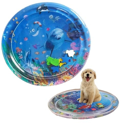 waabose Katze-induziertes Wasser-Spielzeug, Katze-Hund-Kissen, tragbare Wasser-Kissen im Sommer, interaktive Hunde-Spielzeug, Meereskühl-Kissen, Haustier-Sinn-Familien-Interaktionsspielzeug (B)