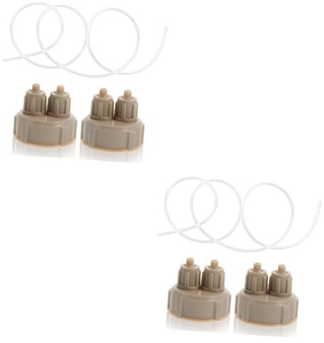MERRYHAPY 2 Sets Aquarium Co2 System Teile Air Stone Co2 Generator Flaschenverschlüsse Kohlendioxid Aquarium Zubehör