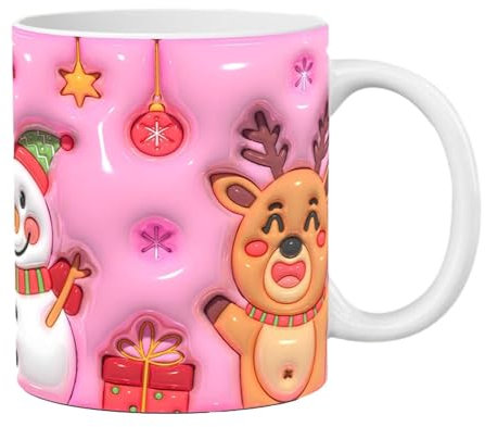Santa's Christmas Rentier-Becher,Weihnachtscharakter-Tassen - Weihnachtskaffeetassen -Keramik-Weihnachtstassen | Weihnachtsaccessoires, Weihnachtsbecher für heißen Kaffee, kalten Tee
