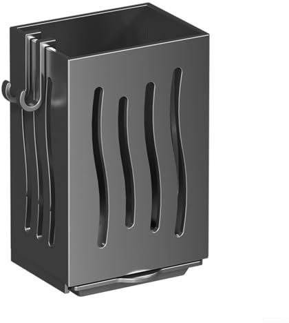 Modernes Design, Wandtrockner mit abnehmbarer Abtropfschale, Schwarz