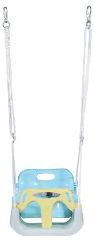 ZERRO Babyschaukel Kinderschaukel Outdoor und Indoor Verstellbar 50KG Ab 2 Jahren,Gelb