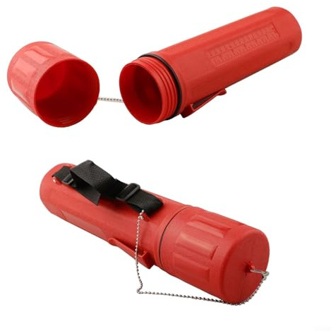 Zilimontt Welding Electrode Storage Container, Moisture Proof Rod Holder, With Belt Clip Transport Tube, For MMA 4.5kg Capacity, 360Mm Length Red