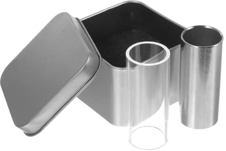Toddmomy 2 Stück Gitarrenschieber Acryl und Metall Gitarrenschieber für Gitarre und Akustikgitarre Musikinstrument Zubehör für Warmen Geschmeidigen