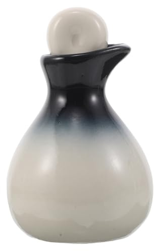 TOVINANNA Flacon avec Bouchon D'huile Essentielle en Céramique Blanche Préservation Longue Durée et Résistance Chimique, pour Spa Professionnel et Usage Domestique