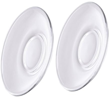 Gadpiparty 2 Pezzi Sottobicchieri di Vetro Trasparente Rotondi 85 CM Piattini da Tè Multiuso per Sala da Tè Casa e Ristorante Resistente al Calore e Antigraffio Decorazioni Riutilizzabile