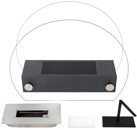Focolare da Interno - Riscaldatore Decorativo 35x12x28 Cm | Focolare Portatile per Tavolo,Per Giardino Terrazzo Balcone Soggiorno Sala Picnic