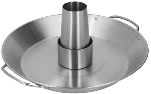 SPYMINNPOO Griglia per Arrostire Pollo in Lattina di Birra Resistente Teglia per Barbecue in Acciaio Inossidabile per Polli Domestici in Acciaio Inossidabile 430 da 5-6 Libbre 3-4 Libbre