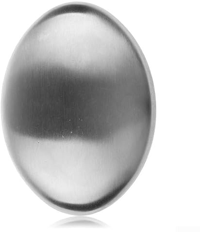 Rostfritt stål tvål luktborttagare kök hand tvättblock mot vitlök fisk lök silver 6 x 4,5 cm