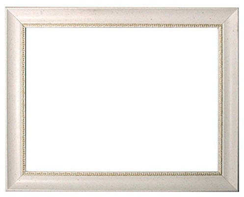 Barockrahmen weiß fein verziert 246 BIA, Leerrahmen 60x80 cm