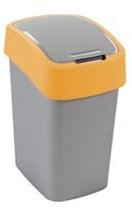 CURVER Abfallbehälter Flip B, 25 L, Silber/orange