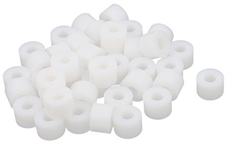 sourcing map 40Stk Rund Kunststoff Spalte Abstandsbolzen Abstandshalter Stützscheibe 12x8mm DE de