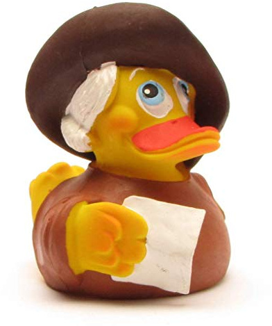 DUCKSHOP I Goethe Badeente I Quietscheentchen I L: 7,5 cm