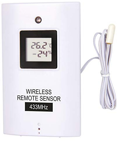 Funk-Außensensor für EMOS Wetterstationen E0352, E5010, E5018, Thermometer E0129 und mehr, als Ersatz-oder Zusatz-Sensor anwendbar