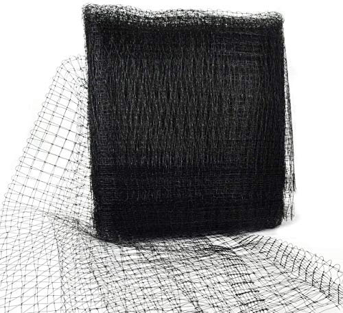 INFILM Filet anti-oiseaux, filet de protection pour volaille, volière, cerf, filet de bassin réutilisable pour jardin, légumes, fruits, plantes, animaux, 2,1 x 30 m, noir
