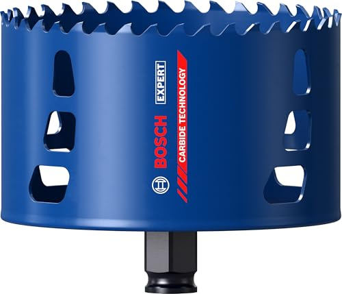 Bosch 1x EXPERT Multi Material Power Change Plus-Lochsäge (für Holz mit Metall, Ziegelstein, Ø 114 mm, Professional Zubehör Bohrmaschine)