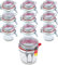 Lot de 10 pots à étrier métalliques de 255 ml Utilisable comme bocal Mason et verre de fermentation Pour le rangement petits pots à remplir pots vides avec étrier métallique Fabriqué en Allemagne