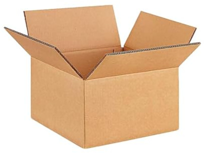 AKAR Double Wall Extra Large (XL) Cardboard Boxes (61cm x 46cm x 46 cm) for Moving House, Removals, Packing including Economy Fragile Tape (5 Boxes + 2 Tapes)