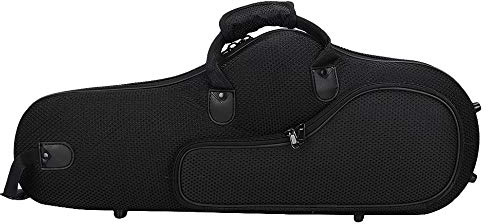 Senmubery Wasserdichtes Oxford Gewebe Altsaxophon GrooE Tasche Box Sax Weicher Huelle mit Verstellbarem Schulter Gurt, Schwarz