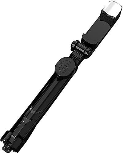 ZRDSZWZ Perche à selfie Bluetooth fiable avec lumière de remplissage pour trépied universel (couleur : noir)