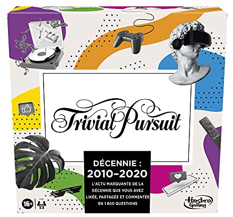 Hasbro Gaming TRIVIAL PURSUIT DECADES 10/20, 16+, édition française