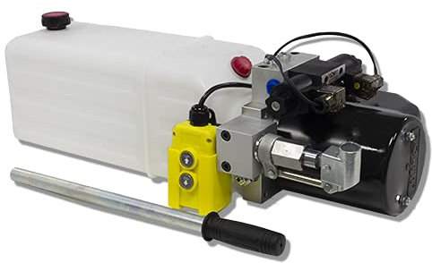 Flowfit 12 V DC Doppelwirkendes hydraulisches Kraftpaket mit 11 l Tank und Handpumpe ZZ016220