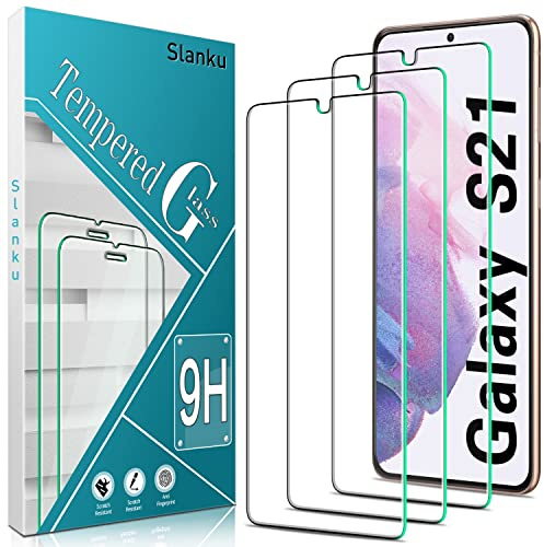 Slanku 3 Stück Panzer Schutzglas für Samsung Galaxy S21 5G Schutzfolie | Frei von Kratzern, 9H Härte, 0.33mm Ultra-Klar Displayschutzfolie, Blasenfrei, Ultrabeständig