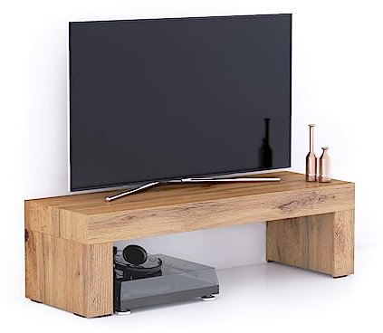 Mobili Fiver, Evolution TV-Schrank 120 x 40, rustikale Eiche, Made In Italy