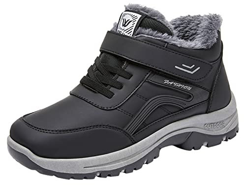 Waterproof Walking Boots for Women Mountain Lightweight High Rise Hike Trekking Shoes for Backpacking Camping Waterproof Ladies Walking Shoes Lightweight Hiking Camping Outdoor Trekking Boot Black
