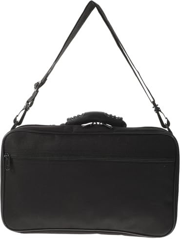 Oboenbehälter 1 Satz Tragbares Etui für Oboe Schwarz | Zwei Stück mit Koffer und Canvas Tasche, Innenfach mit Slot Design, Holz, Pu, Metall, Plüsch Canvas