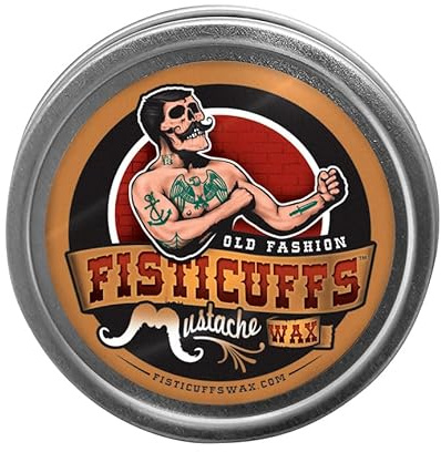 Grave Before Shave Fisticuffs Original Scent Stronghold Mustache Wax 1oz Tin