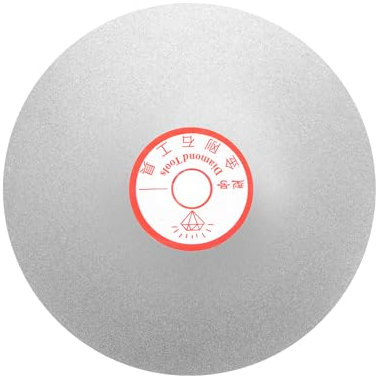 sourcing map Diamond Grinding Disc 6 Grit 400 Diamond Coated Flat Lap Disk Sanding Polishing Disc Abrasive Wheel for Gemstone Tile Porcelain Glass Stone Metal