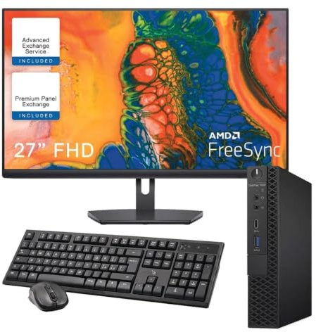 Mini pc optiplex 7050 computer desktop (Ricondizionato) windows 11 pro + office 2021|Core i5 7500t | Ram 16GB| SSD M.2 NVMe 256GB | Wifi BTH mini computer (Postazione 27)