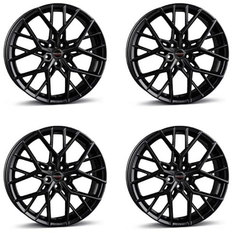 4x Borbet Felgen BY 8.0x18 ET40 5x112 black matt kompatibel mit Mercedes A B C CL CLA CLE E EQA EQB GLA GLB GLC GLK S SLC SLK Viano Vito